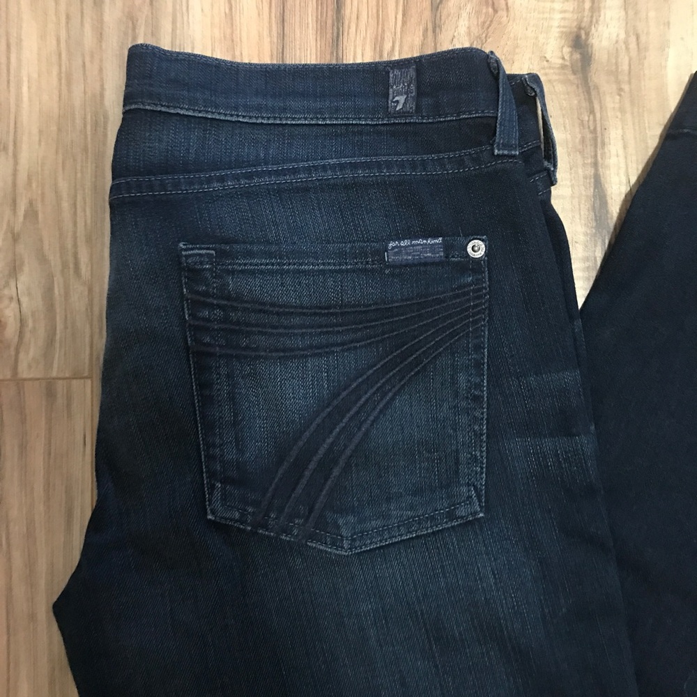 7 For All Mankind Dojo 32 x 35 Dark Wash